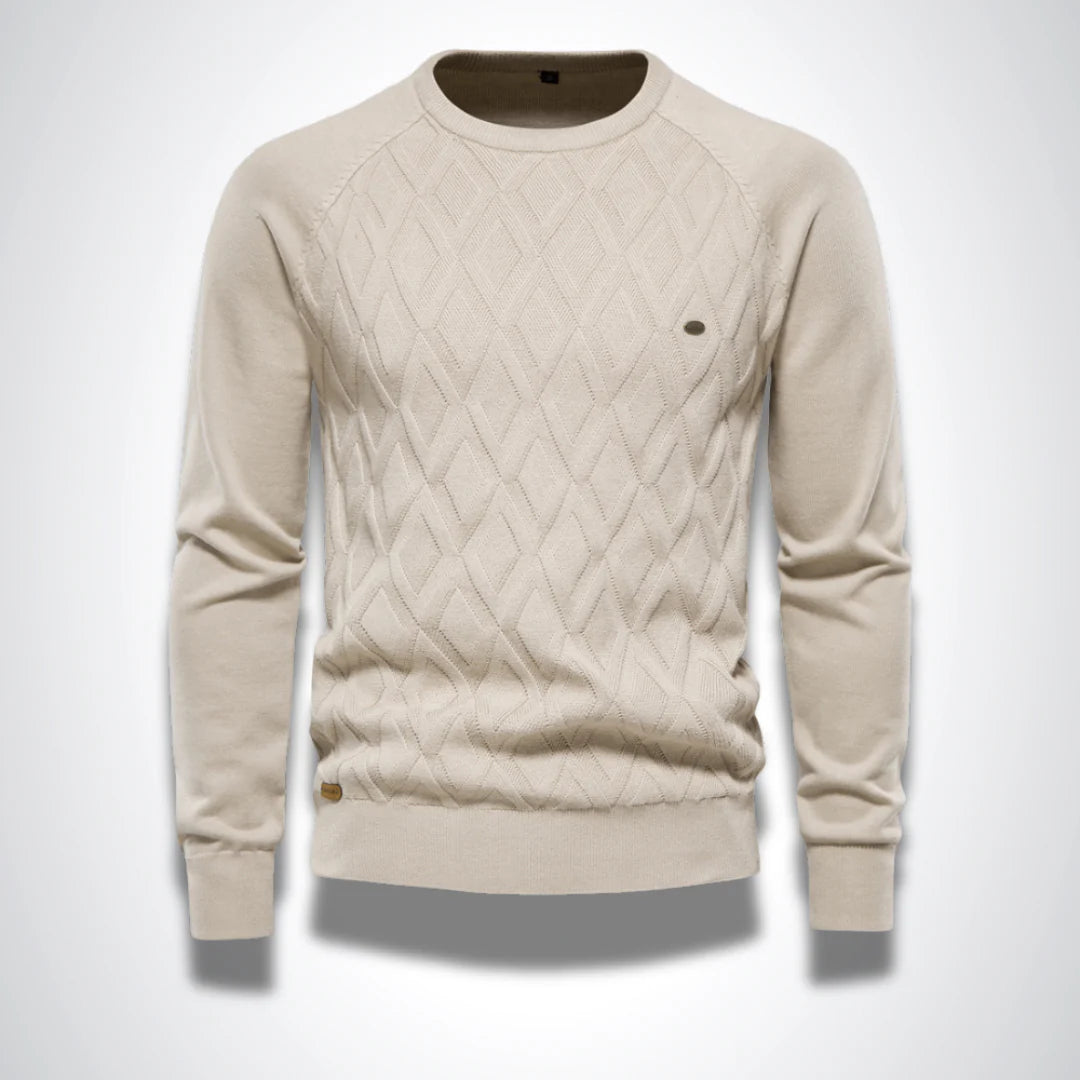 PLEATED COTTON SWEATER - Dias London