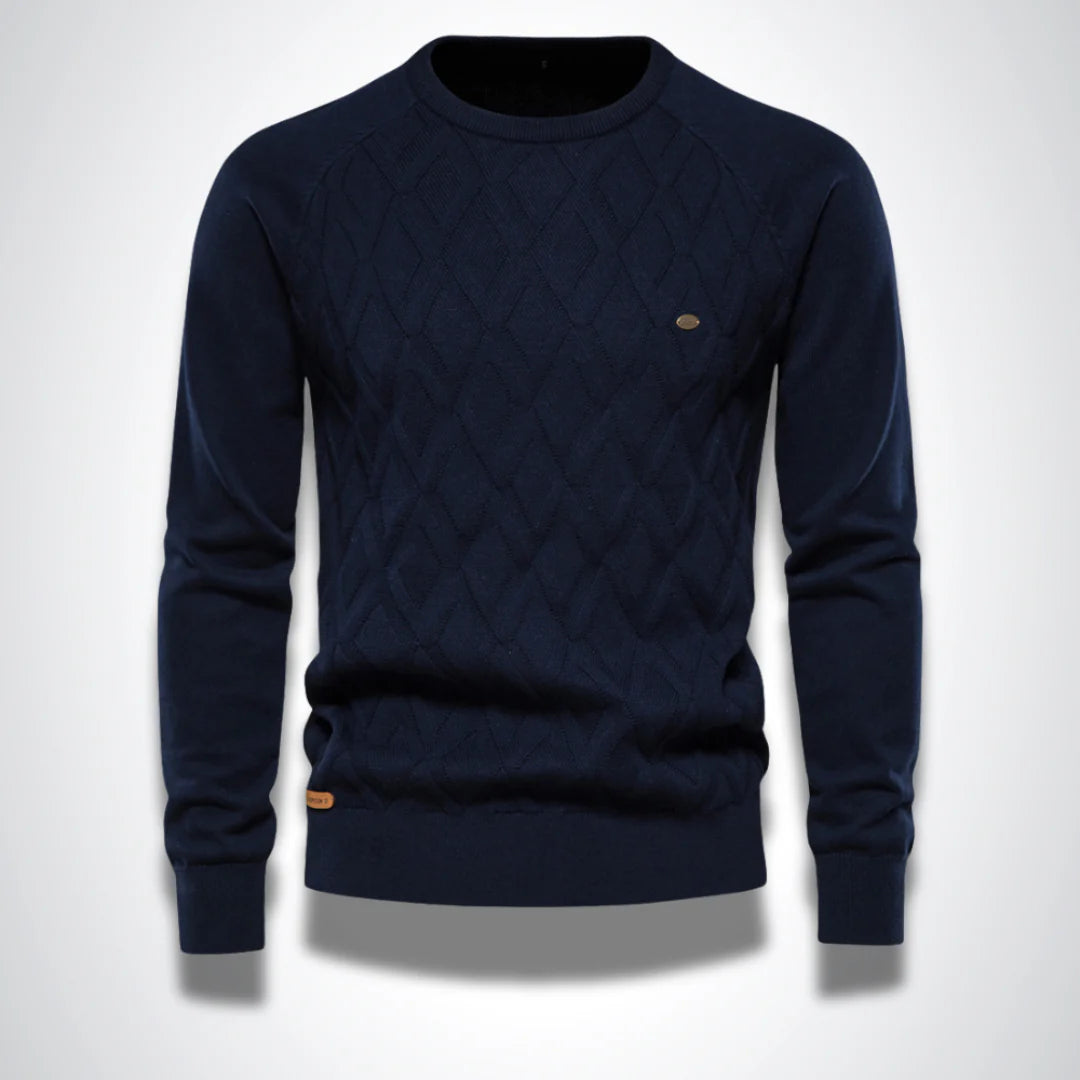 PLEATED COTTON SWEATER - Dias London