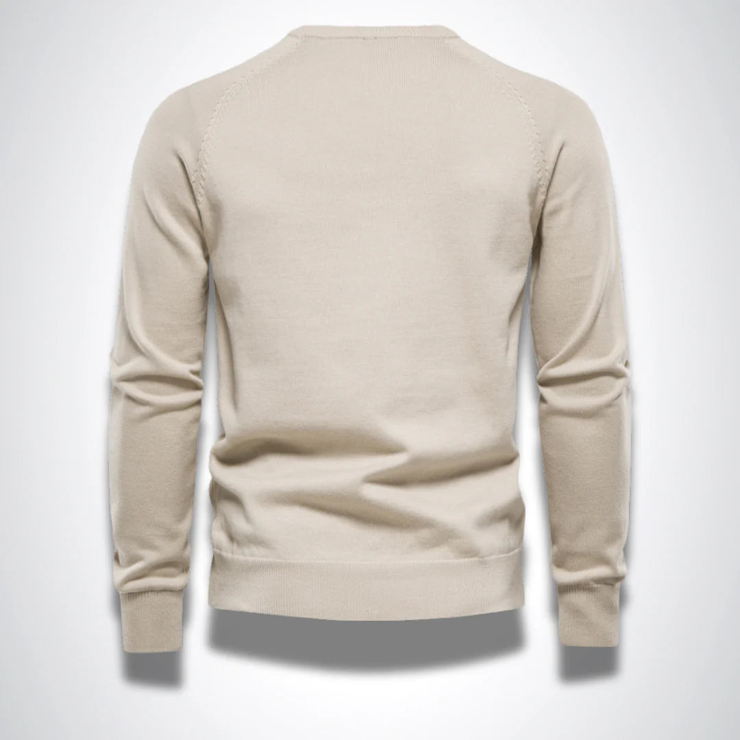 PLEATED COTTON SWEATER - Dias London