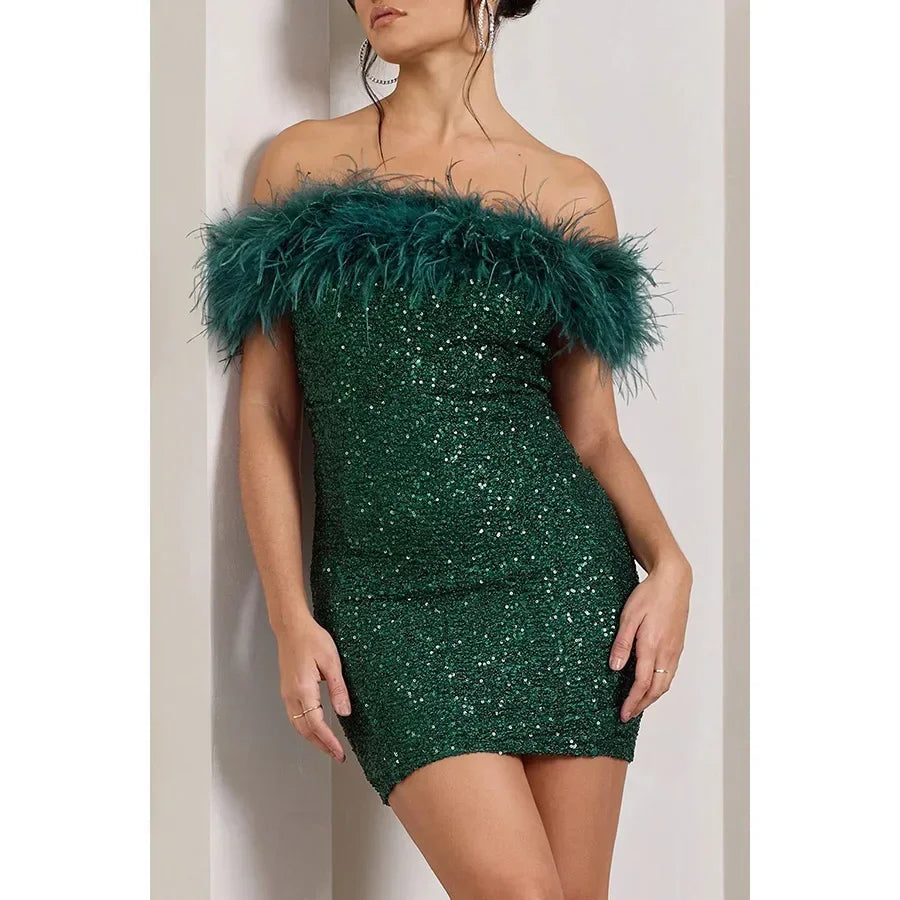 SEQUIN MINI DRESS - Dias London