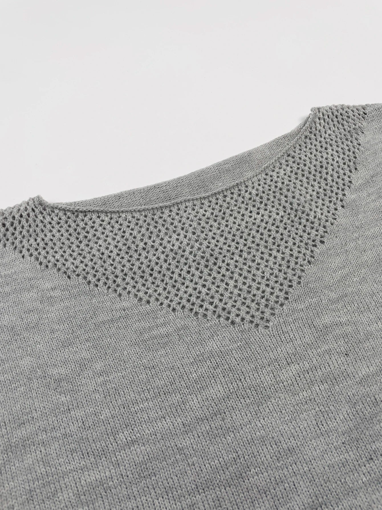 GREY PATTERNED SWEATER - Dias London