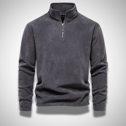 HALF ZIP FLEECE PULLOVER - Dias London