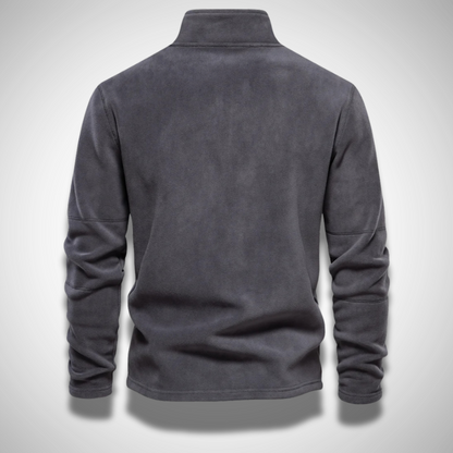 HALF ZIP FLEECE PULLOVER - Dias London