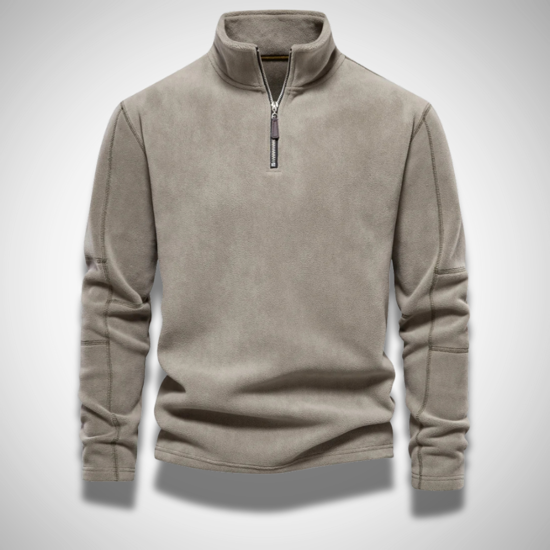 HALF ZIP FLEECE PULLOVER - Dias London