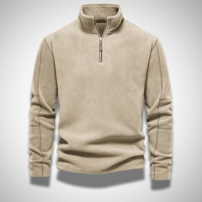 HALF ZIP FLEECE PULLOVER - Dias London